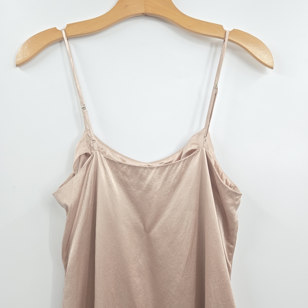 Jenni Kane Satin Slip Dress Blush Viscose - Picture 12 of 15